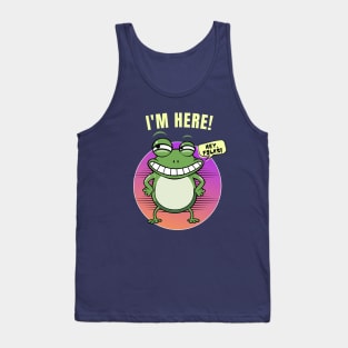 humor, funny frog, Tank Top